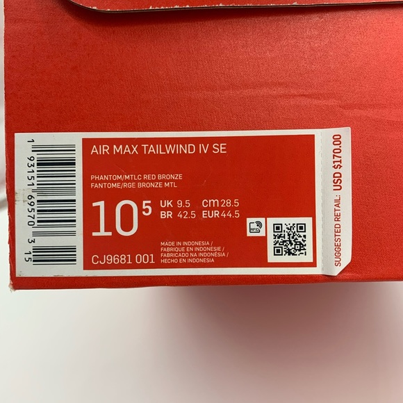 Air Max Tailwind IV SE - Picture 8 of 12